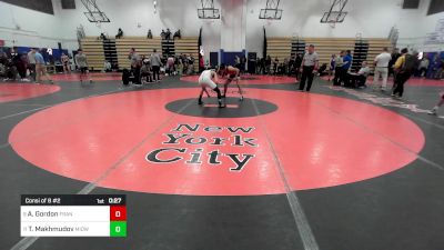 124 lbs Consi Of 8 #2 - Andre Gordon, Francis Lewis-PSAL vs Temur Makhmudov, Midwood-PSAL