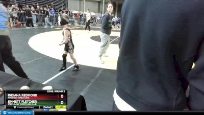 56 lbs Cons. Round 2 - Indiana Redmond, Maddogs Wrestling vs Emmett Fletcher, Steelclaw Wrestling Club