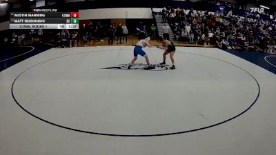 165 lbs Cons. Round 1 - Austin Manning, Merchant Marine vs Matt Mushinski, Delaware Valley