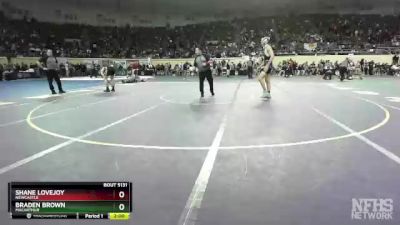 5A-165 lbs Semifinal - Braden Brown, MacArthur vs SHANE LOVEJOY, Newcastle