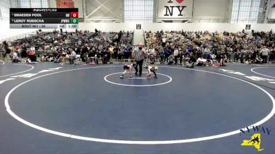 58 lbs Quarterfinal - Braeden Pool, HF-L Wrestling vs Leroy Rubscha, Johnstown Pee Wee Wrestling Club