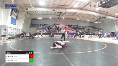 106 lbs Consolation - Easton Kaiser, Mannford High School vs Owen Collier, Cushing High School