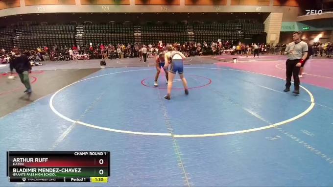 190 lbs Champ. Round 1 - Arthur Ruff, Hazen vs Bladimir Mendez-Chavez ...