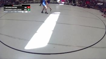 103 lbs Cons. Round 2 - Elizabeth Juan Lucas, North Omaha Athletic Club vs JayLeigh McGee, Norris Wrestling Club