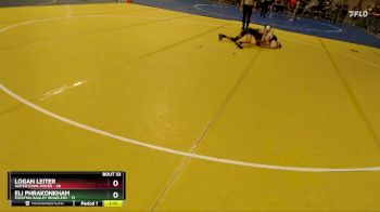 100 lbs Champ. Round 1 - Logan Leiter, Watertown-Mayer vs Eli Phrakonkham, Fosston-Bagley Brawlers