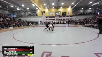 126 lbs 1st Place Match - Bella Terrian, Campo Verde High School vs Kaylee Coleman, Sandra Day O`Conner