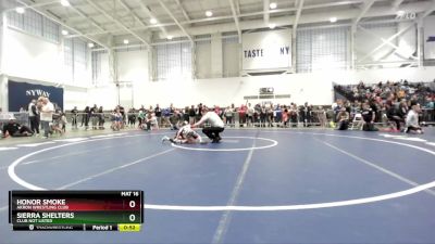 54-57 lbs Round 1 - Sierra Shelters, Club Not Listed vs Honor Smoke, Akron Wrestling Club