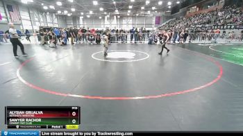 65-66 lbs Round 1 - Alysiah Grijalva, HotShots Wresting vs Sawyer Rachor, Cowboy Mat Club