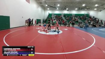 125 lbs 3rd Place Match - Caydence Watters, Windy City Wrestlers vs Gillian Holman, Glenrock Wrestling Club