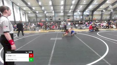 102 lbs Consi Of 8 #1 - Joshua Eller, Team Aggression vs Isaiah Sapida, Lake Stevens WC