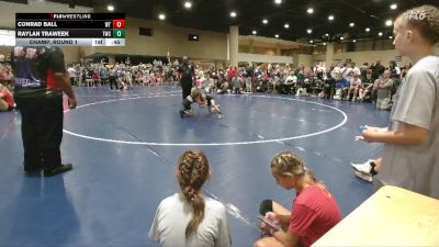 60 lbs Champ. Round 1 - Raylan Traweek, Techfall Wrestling Club vs Conrad Ball, Well Trained