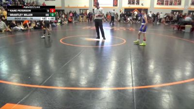 78 lbs Cons. Semi - Brantley Miller, Indee Mat Club vs Kane Peterson, Team Bosco