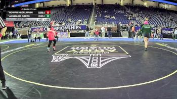 Girls-235 lbs Semifinal - Annmarie Green, Clare Hs Girls vs Rowan Hegelmann, Bloomingdale Hs Girls