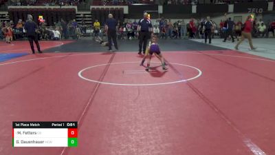 46 lbs 1st Place Match - Maizee Fetters, Cut Bank vs Grace Dauenhauer, Miles City Wrestling Club