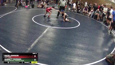 55 lbs Semifinal - Mazie Johnson, Vasky Bros vs Garrett Mozingo, Nexgen Regional Training Cente