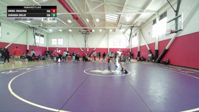 141 lbs Cons. Round 2 - Uriel Segura, Chabot College vs Jorden Deliz, Chabot College