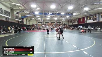 197 lbs Cons. Round 3 - Chris Wells, Lassen College vs Juan Luquin, Fresno City College