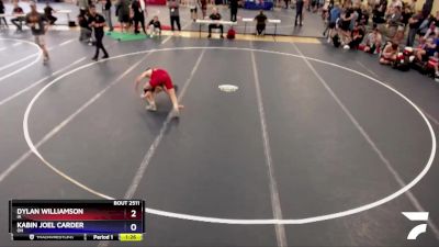 100 lbs Cons. Round 5 - Dylan Williamson, IA vs Kabin Joel Carder, OH