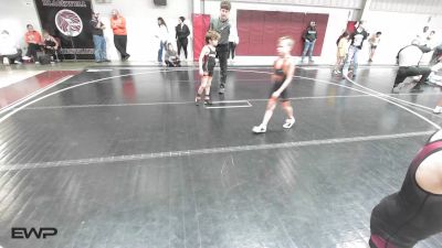 58 lbs Consi Of 4 - Baker James, Jacket Wrestling Club vs Easton Wright, Cushing Tigers