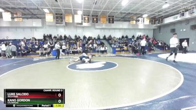 190 lbs Champ. Round 3 - Kano Gordon, Calabasas vs Luke Salcido, Villa Park