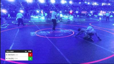 165 lbs Round Of 16 - Stuart Denham, Unattached vs Mason Stucky, Cornerstone Mat Club