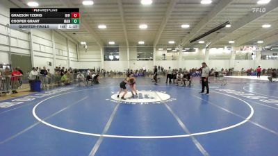 91 lbs Quarterfinal - Graeson Tzenis, Refinery WC vs Cooper Grant, Maine Hammahs