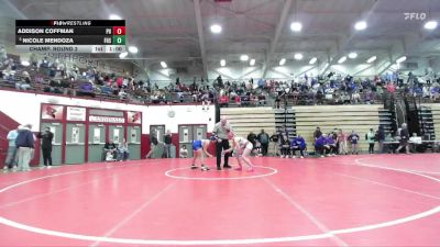 115 lbs Champ. Round 2 - Nicole Mendoza, Frankfort High School vs Addison Coffman, Park Heritage