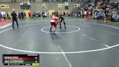 145 lbs Quarterfinal - Kean Castronuevo, Service High School Cougars vs Keagan Frost, East Anchorage High School