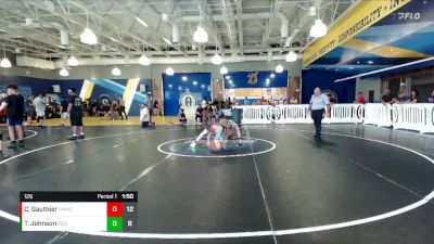 126 lbs Round 7 (8 Team) - Tyler Johnson, Panhandle Gator Dogs vs Caleb Gauthier, Palm Harbor WC