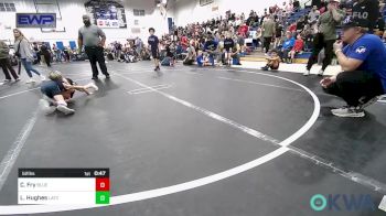 52 lbs Semifinal - Carston Fry, Blue Devil Wrestling vs Lex Hughes, Little Axe Takedown Club