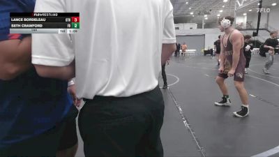 144 lbs Round 5 (6 Team) - Lance Bordeleau, GT Nation vs Seth Crawford, Freakztyle Black