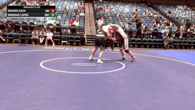 285 lbs Round Of 32 - Braden Zack, Colorado Mesa vs Dmarian Lopez, Unattached