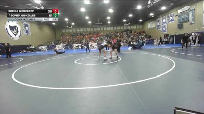 140 lbs Cons. Round 2 - Sophia Gonzales, Pioneer Valley vs Sophia Gutierrez, Caruthers