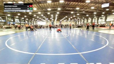 160 lbs Consi Of 16 #1 - Grayson Hagen, KS vs Richard Halvorson, CA