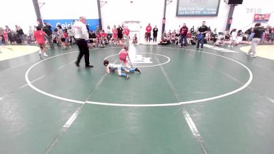 24 kg Rr Rnd 1 - Braylin Adams, Lebanon Die Hard Wrestling vs Amelia Thiel, Virginia Red