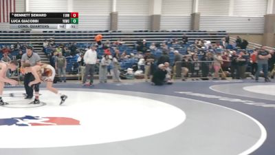 126 lbs Cons. Quarters - Luca Giacobbi, Young Guns Wrestling Club vs Bennett Seward, FH Jr Vikings Wrestling Club