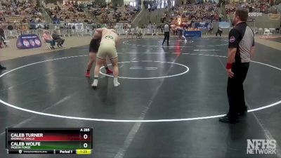 A 285 lbs Semifinal - Caleb Wolfe, Pigeon Forge vs Caleb Turner, Knoxville Halls