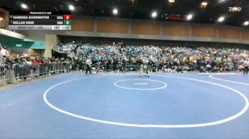 105 lbs Champ. Round 3 - Kellan Niimi, Granite Bay vs Vanessa Barrientos, Cosumnes Oaks