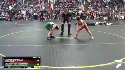 75 lbs Cons. Round 3 - Harper Donnelly, Bedford GLWC vs Charlotte Steinbauer, Pinconning Youth Wrestling Club