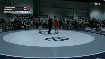 82 kg 3rd Place Match - Logan Bruce, Valley Silverbacks Wrestling Club vs Cy Fowler, Air Force Regional Training Center