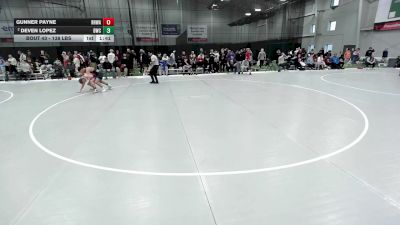 138 lbs Champ. Rd Of 64 - Gunner Payne, Red Hawk Wrestling Academy vs Deven Lopez, Duran Wrestling Club