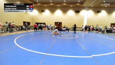 138 lbs Cons. Round 2 - Ryan Muller, New York vs Andrew Kapec, Pennsylvania