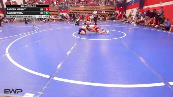 126 lbs Quarterfinal - Randen Wright, Bixby HS Boys vs Caysen Wahl, Bristow