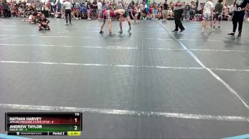 113 lbs Round 4 (6 Team) - Nathan Harvey, Applied Pressure X Kame Style vs Andrew Taylor, Eagles WC