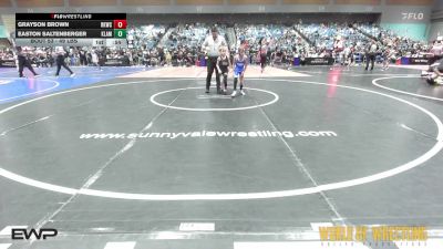 49 lbs Quarterfinal - Grayson Brown, Rising Kingz vs Easton Saltenberger, Klamath Prep