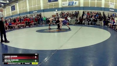 165 lbs Quarters & Wb (16 Team) - Bevan Shriver, New Haven vs James Dozier, Roncalli