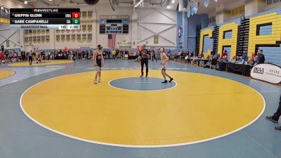 113 lbs Quarterfinal - Gabe Campanelli, Salesianum vs Griffin Glenn, Delaware Military Academy