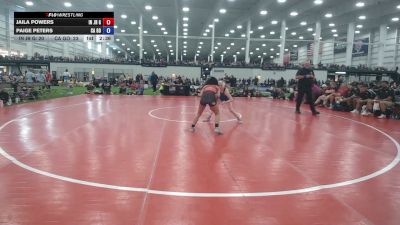 100 lbs Jaila Powers, Indiana Gold vs Paige Peters, California Gold