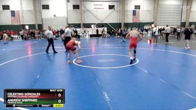 149 lbs Cons. Round 1 - Andrew Sheppard, Trinidad State vs Celestino Gonzales, Western Colorado University