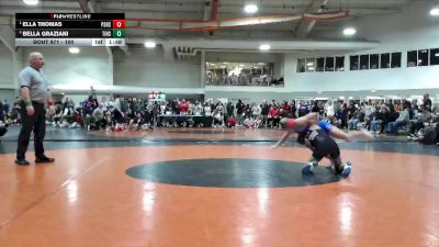 100 lbs Semifinal - Ella Thomas, Poland Seminary High School vs Bella Graziani, Tinora High School